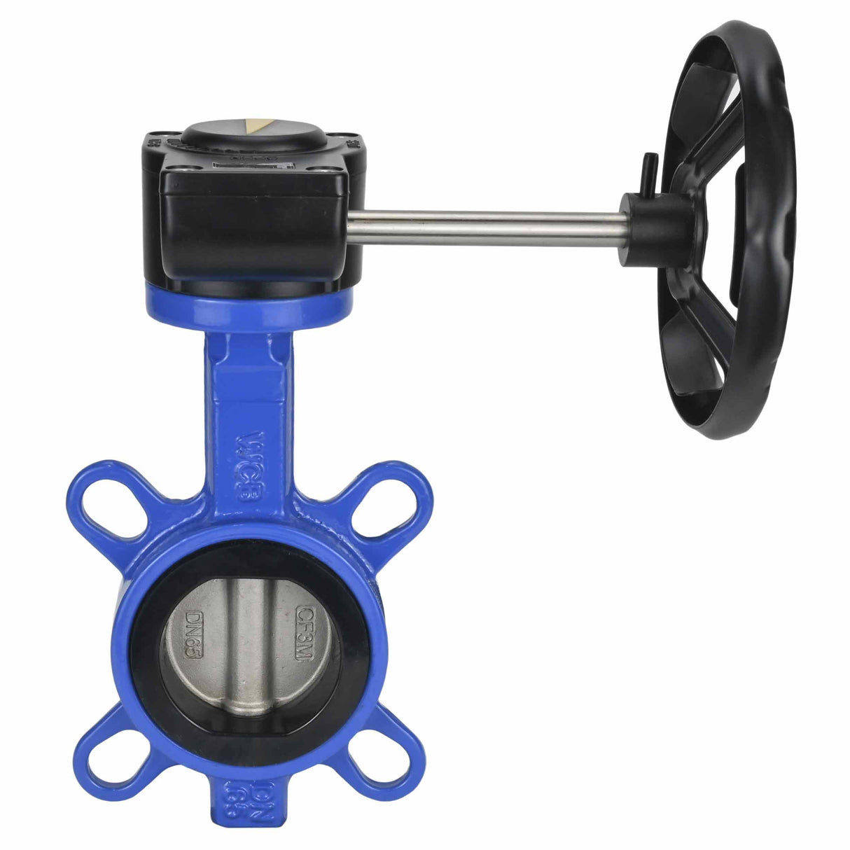 Vanne papillon d'eau Elephant WCB-316L-EPDM matériau du corps - Acier au carbone WCB, matériau du disque - Acier inoxydable AISI 316L, joint - EPDM avec engrenage Elephant HAM