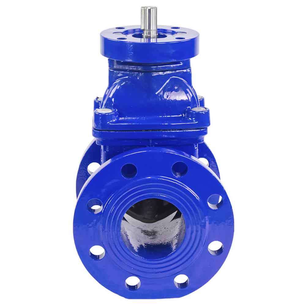Vanne à opercule Elephant 30X939H GVWN1414E-2W-F BLUE PN10, matériau du corps - fonte GGG50, matériau de l'opercule - fonte + EPDM, joint - EPDM, tige uniquement