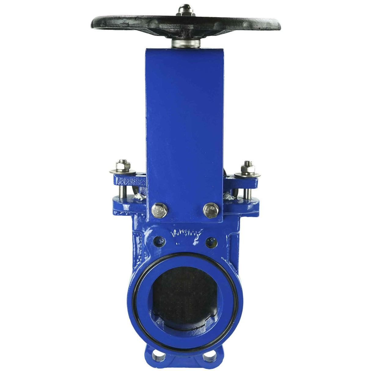 Vanne à guillotine Elephant GVKN1331N-2W-Fb-S PN10, matériau du corps - fonte GGG40, matériau du couteau - acier inoxydable AISI 304, joint - NBR, commande par volant