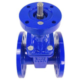 Vanne à opercule Elephant 30X939H GVWN1414E-2W-F BLUE PN10, matériau du corps - fonte GGG50, matériau de l'opercule - fonte + EPDM, joint - EPDM, tige uniquement