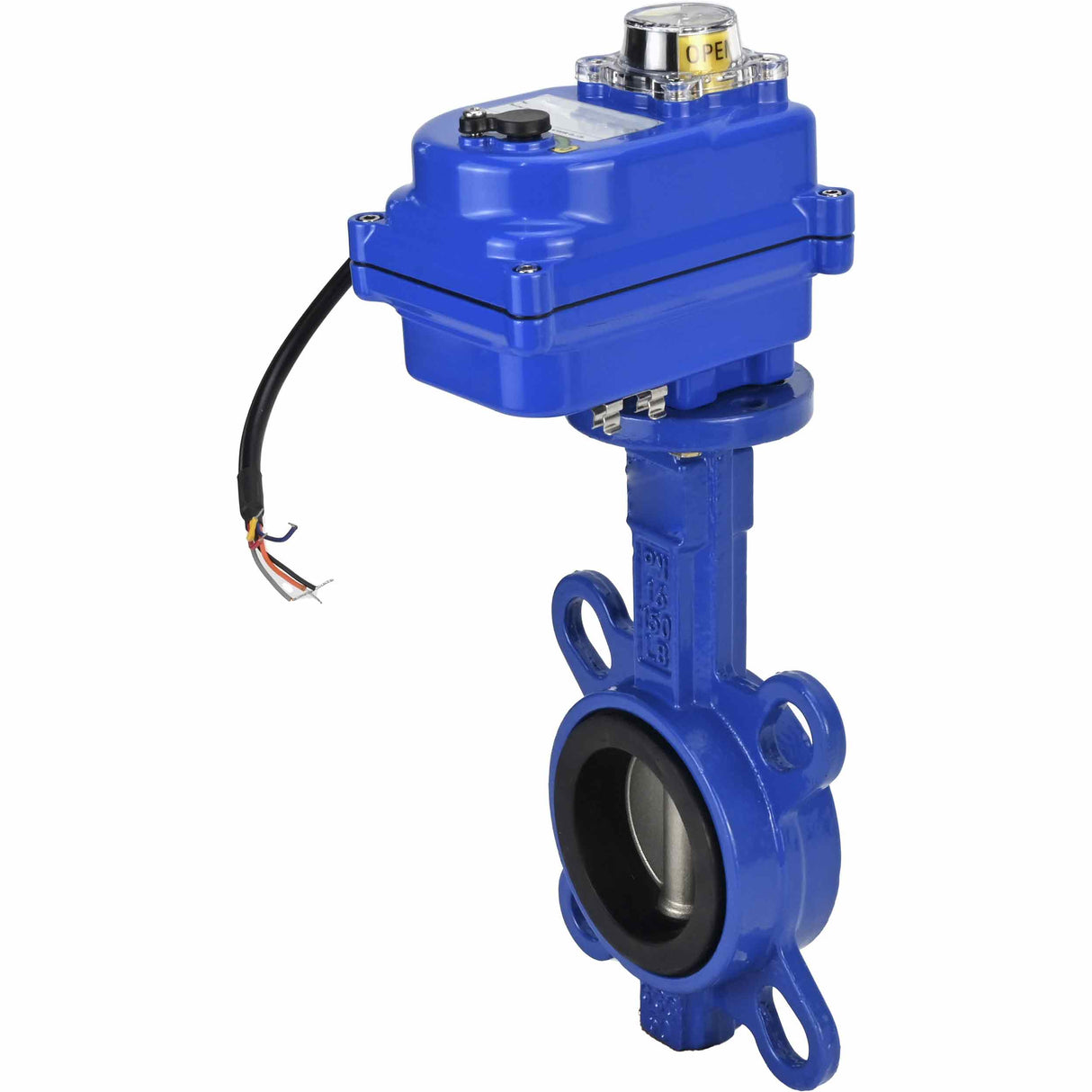 Vanne papillon d'eau Elephant ggg50-316l-epdm-elephant-12, matériau du corps - fonte GGG50, matériau du disque - acier inoxydable AISI 316L, joint - EPDM, commande par actionneur électrique
