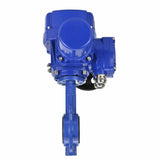Vanne papillon d'eau Elephant WBV1332N-2W-Fb-H matériau du corps - Fonte GGG50, matériau du disque - Acier inoxydable 316L, joint - NBR avec actionneur électrique 1/4 de tour Elephant QT-W (M) EX 220V