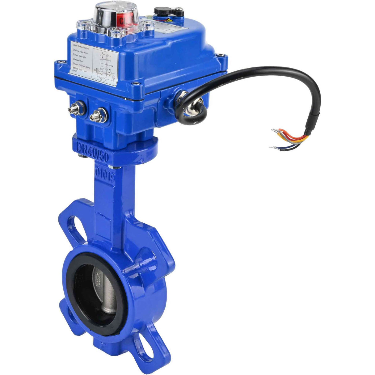 Vanne papillon d'eau Elephant GGG50-316L-EPDM matériau du corps - fonte GGG50, matériau du disque - acier inoxydable 316L, joint - EPDM avec actionneur électrique Elephant 220V