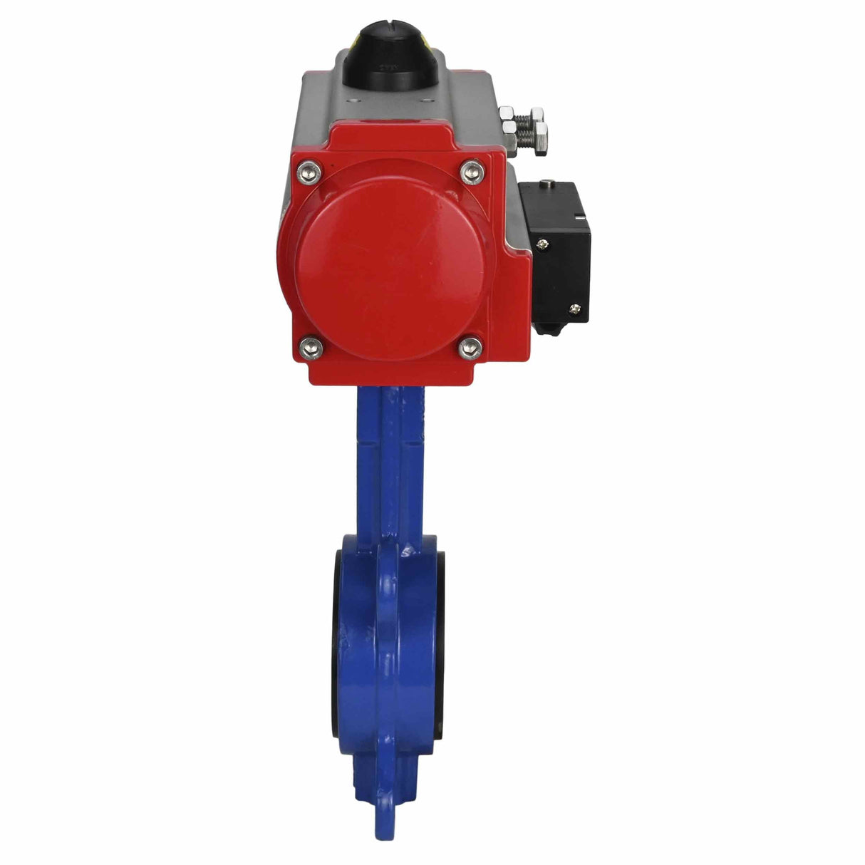 Vanne papillon d'eau Elephant WBV1332N-2W-Fb-H matériau du corps - Fonte GGG50, matériau du disque - Acier inoxydable 316L, joint - NBR avec actionneur pneumatique à double effet DA et distributeur pneumatique 4M310-08 220V