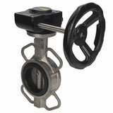 Vanne papillon d'eau Elephant 316L-316L-VITON matériau du corps - acier inoxydable AISI 316L, matériau du disque - acier inoxydable AISI 316L, joint - Viton avec engrenage Elephant HAM