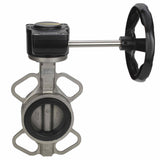 Vanne papillon d'eau Elephant 316L-316L-VITON matériau du corps - acier inoxydable AISI 316L, matériau du disque - acier inoxydable AISI 316L, joint - Viton avec engrenage Elephant HAM
