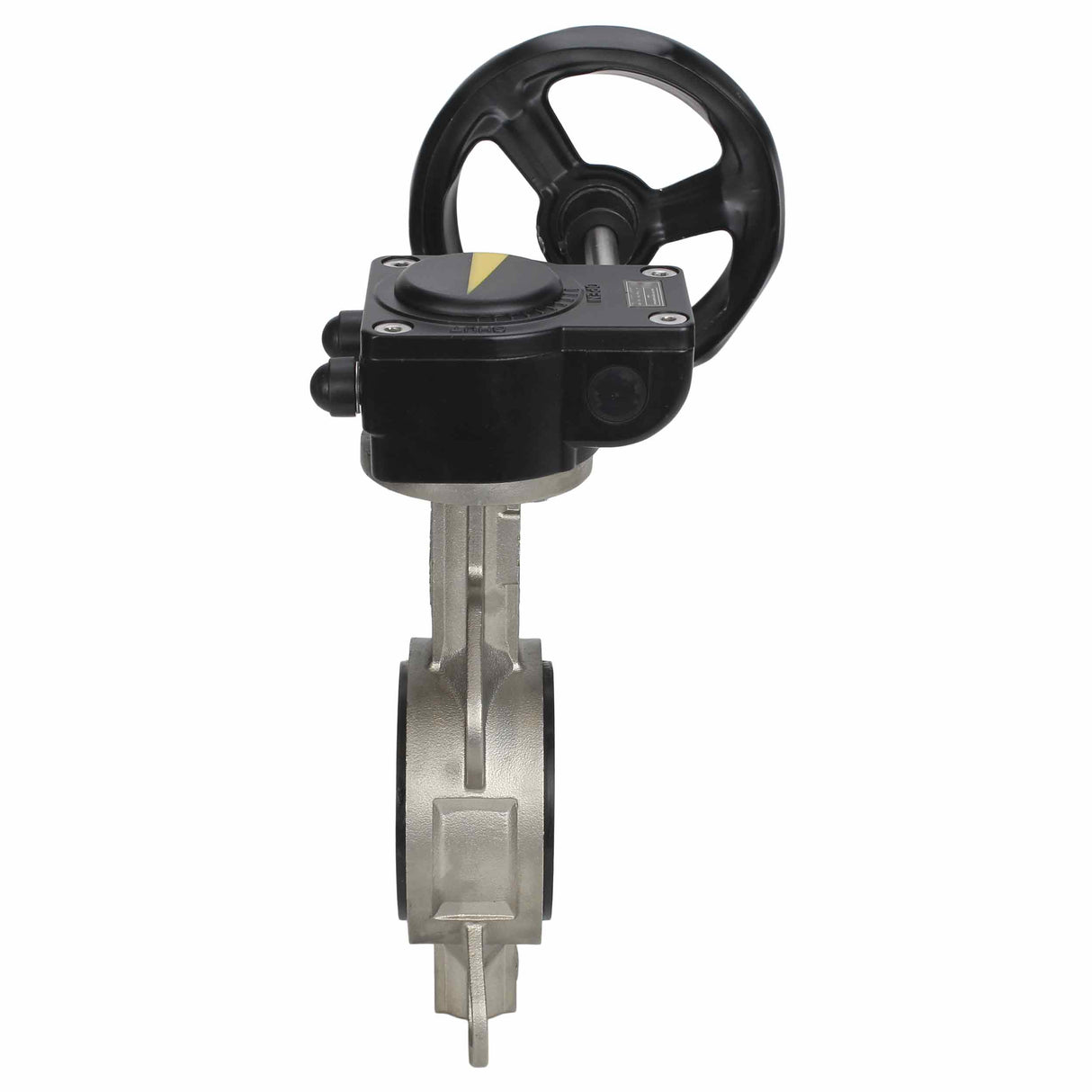 Vanne papillon d'eau Elephant 316L-316L-VITON matériau du corps - acier inoxydable AISI 316L, matériau du disque - acier inoxydable AISI 316L, joint - Viton avec engrenage Elephant HAM