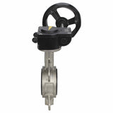 Vanne papillon d'eau Elephant 316L-316L-VITON matériau du corps - acier inoxydable AISI 316L, matériau du disque - acier inoxydable AISI 316L, joint - Viton avec engrenage Elephant HAM