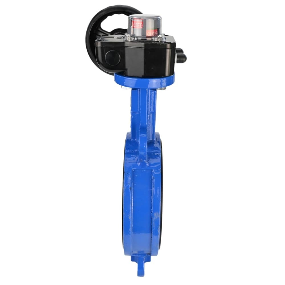 Vanne papillon à eau Elephant GG25-316L-NBR matériau du corps - fonte GG25, matériau du disque - acier inoxydable 316L, joint - NBR avec engrenage Elephant HGBF, avec indicateur de position et capteur de retour