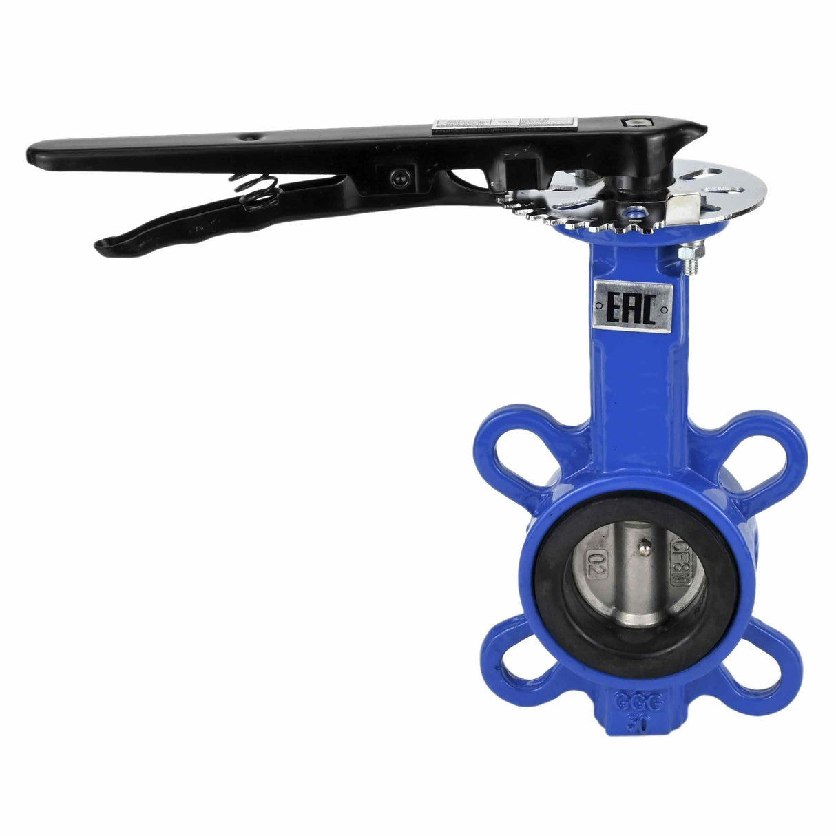 Vanne papillon d'eau Elephant WBV1132N-2W-Fb-H PN16, matériau du corps - fonte GG25, matériau du disque - acier inoxydable 316L, joint - NBR, commande par volant