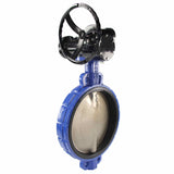 Vanne papillon d'eau Elephant WBV3432E-2W-Fb-R PN16, matériau du corps - acier au carbone WCB, matériau du disque - acier inoxydable AISI 316L, joint - EPDM, à engrenage