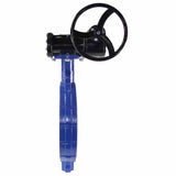 Vanne papillon d'eau Elephant WBV3432E-2W-Fb-R PN16, matériau du corps - acier au carbone WCB, matériau du disque - acier inoxydable AISI 316L, joint - EPDM, à engrenage